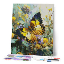 Charger l'image dans la galerie, Broderie Diamant - Papillon Janetta Forester 40x50cm toile tendue sur châssis