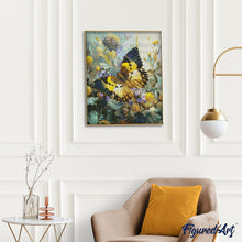 Charger l'image dans la galerie, Broderie Diamant - Papillon Janetta Forester 40x50cm toile tendue sur châssis
