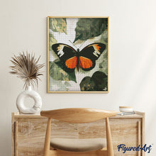 Charger l&#39;image dans la galerie, Broderie Diamant - Papillon Moneta Longwing