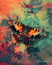 Charger l'image dans la galerie, Diamond Painting - Broderie Diamant - Papillon Sunset Moth et Couleurs