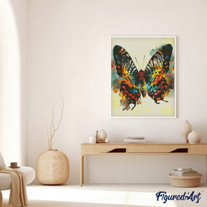 Broderie Diamant - Papillon Sunset Moth