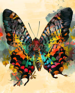 Diamond Painting - Broderie Diamant - Papillon Sunset Moth