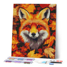 Charger l'image dans la galerie, Broderie Diamant - Renard dans les feuilles d'Automne