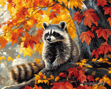 Charger l'image dans la galerie, Diamond Painting - Broderie Diamant - Raton laveur en Automne
