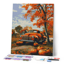 Charger l'image dans la galerie, Broderie Diamant - Camion vintage en Automne
