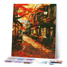 Charger l'image dans la galerie, Broderie Diamant - Rue du café en Automne