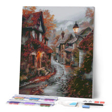 Charger l'image dans la galerie, Broderie Diamant - Village tranquille en Automne
