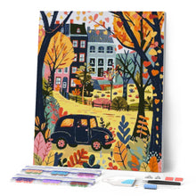 Charger l'image dans la galerie, Broderie Diamant - Voiture en Automne