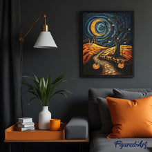 Charger l'image dans la galerie, Broderie Diamant - Sentier effrayant au clair de Lune