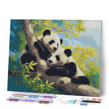 Charger l'image dans la galerie, Broderie Diamant - Pandas sur une Branche
