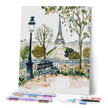 Charger l'image dans la galerie, Broderie Diamant - Aquarelle Jardin de Paris