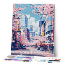 Charger l'image dans la galerie, Broderie Diamant - Fleurs de cerisier de Tokyo