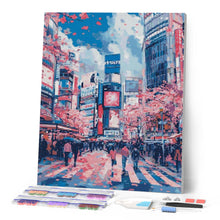 Charger l'image dans la galerie, Broderie Diamant - Fleurs de cerisier de Shibuya