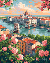 Charger l'image dans la galerie, Diamond Painting - Broderie Diamant - Budapest en fleurs