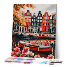 Charger l'image dans la galerie, Broderie Diamant - Vue du Canal à Amsterdam