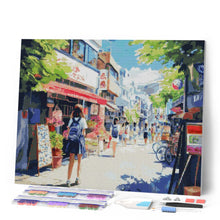 Charger l'image dans la galerie, Broderie Diamant - Matin dans un Quartier Japonais