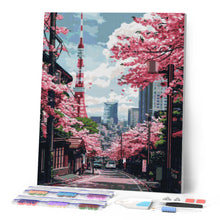 Charger l'image dans la galerie, Broderie Diamant - Rue des Cerisiers en Fleurs à Tokyo