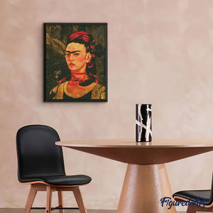 Broderie Diamant - Frida - Autoportrait avec singe 1940