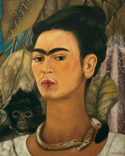 Diamond Painting - Broderie Diamant - Frida - Autoportrait au singe 1938