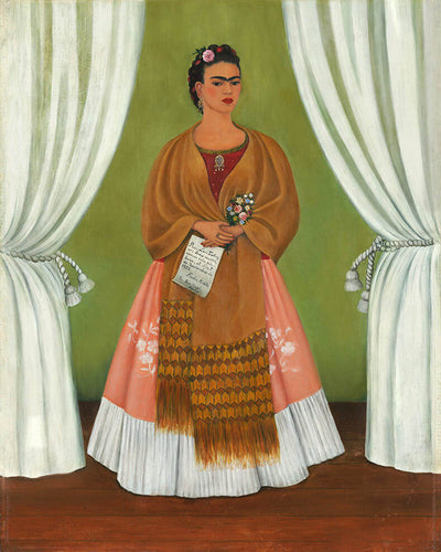 Diamond Painting - Broderie Diamant - Frida - Autoportrait dédié à Léon Trotsky