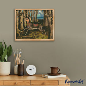 Broderie Diamant - Frida - Le Cerf blessé