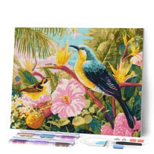 Charger l'image dans la galerie, Broderie Diamant - Oiseaux du jardin tropical