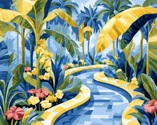 Charger l&#39;image dans la galerie, Diamond Painting - Broderie Diamant - Allée du jardin tropical