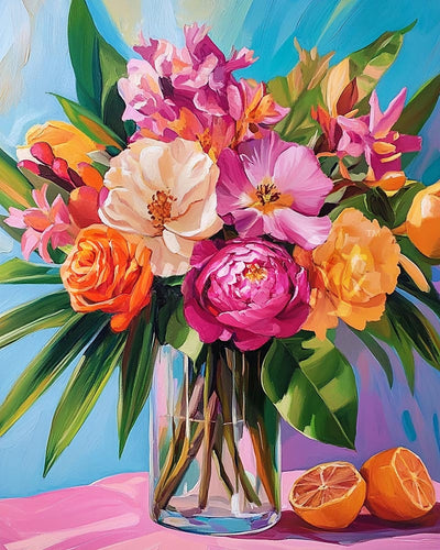 Diamond Painting - Broderie Diamant - Bouquet lumineux