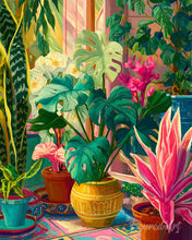 Charger l'image dans la galerie, Diamond Painting - Broderie Diamant - Jardin tropical intérieur