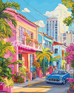Diamond Painting - Broderie Diamant - Rue Colorée