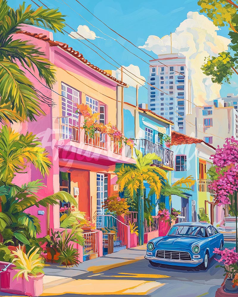 Diamond Painting - Broderie Diamant - Rue Colorée