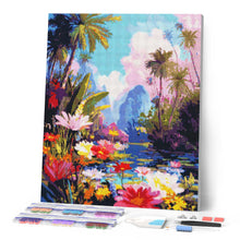 Charger l'image dans la galerie, Broderie Diamant - Lac tropical