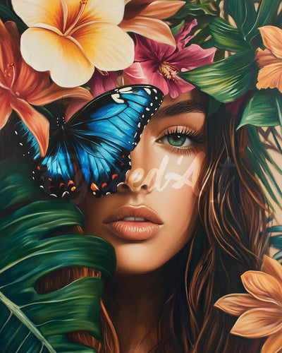 Diamond Painting - Broderie Diamant - Beauté tropicale