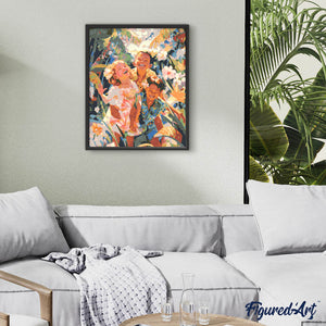 Broderie Diamant - Enfance tropicale
