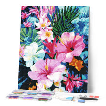 Charger l'image dans la galerie, Broderie Diamant - Jardin d'hibiscus