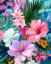 Charger l&#39;image dans la galerie, Diamond Painting - Broderie Diamant - Jardin d&#39;hibiscus