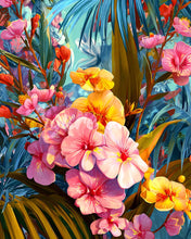 Charger l&#39;image dans la galerie, Diamond Painting - Broderie Diamant - Orchidées tropicales
