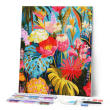 Charger l'image dans la galerie, Broderie Diamant - Jardin tropical éclatant