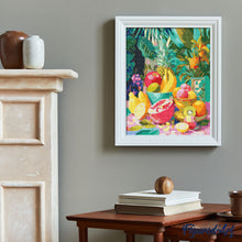 Charger l&#39;image dans la galerie, Broderie Diamant - Table de fruits tropicaux