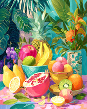 Charger l&#39;image dans la galerie, Diamond Painting - Broderie Diamant - Table de fruits tropicaux