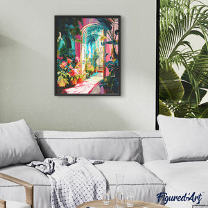 Broderie Diamant - Arche de jardin