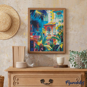 Broderie Diamant - Jungle urbaine
