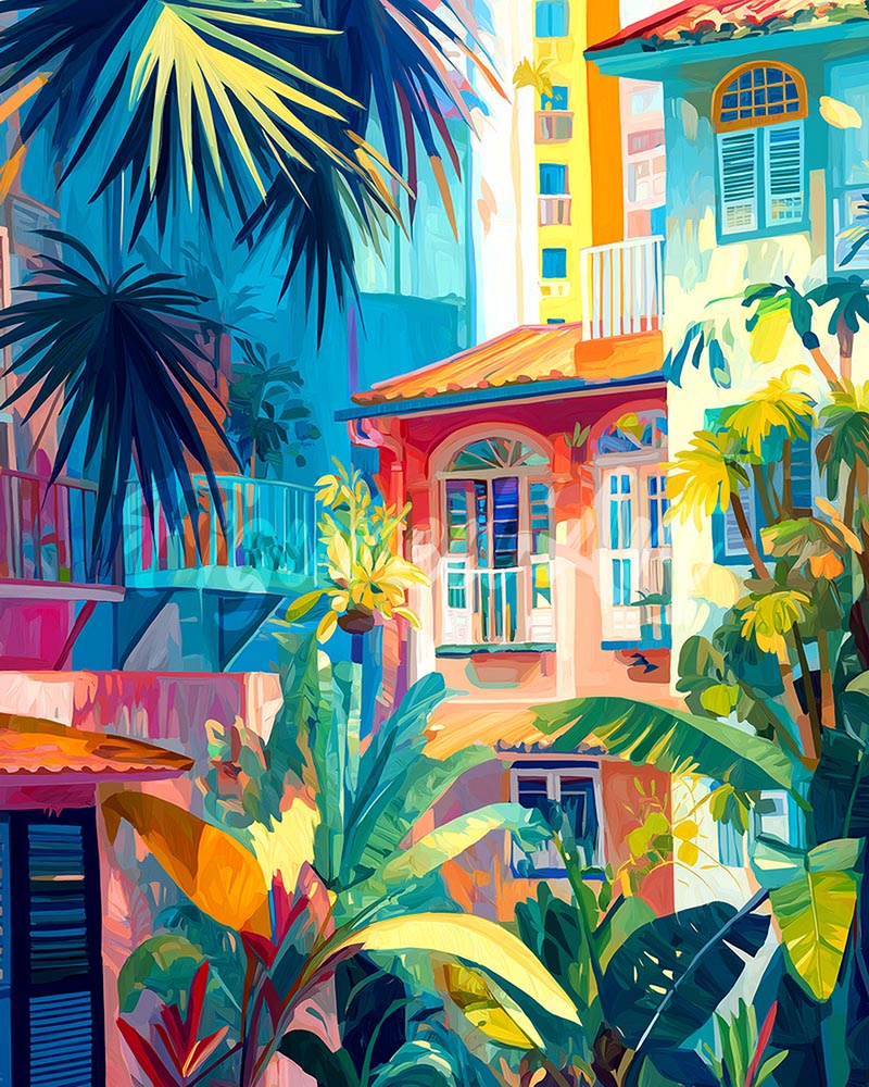 Diamond Painting - Broderie Diamant - Jungle urbaine