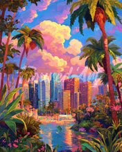 Charger l&#39;image dans la galerie, Diamond Painting - Broderie Diamant - Quand la jungle rencontre la ville