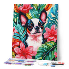 Charger l'image dans la galerie, Broderie Diamant - Chiot tropical