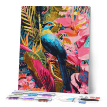 Charger l'image dans la galerie, Broderie Diamant - Oiseau bleu tropical