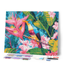 Charger l'image dans la galerie, Broderie Diamant - Oiseau de la jungle tropicale