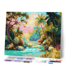 Charger l'image dans la galerie, Broderie Diamant - Ruisseau tropical