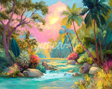 Charger l&#39;image dans la galerie, Diamond Painting - Broderie Diamant - Ruisseau tropical