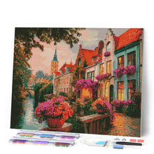 Charger l'image dans la galerie, Broderie Diamant - Maisons sur le Canal